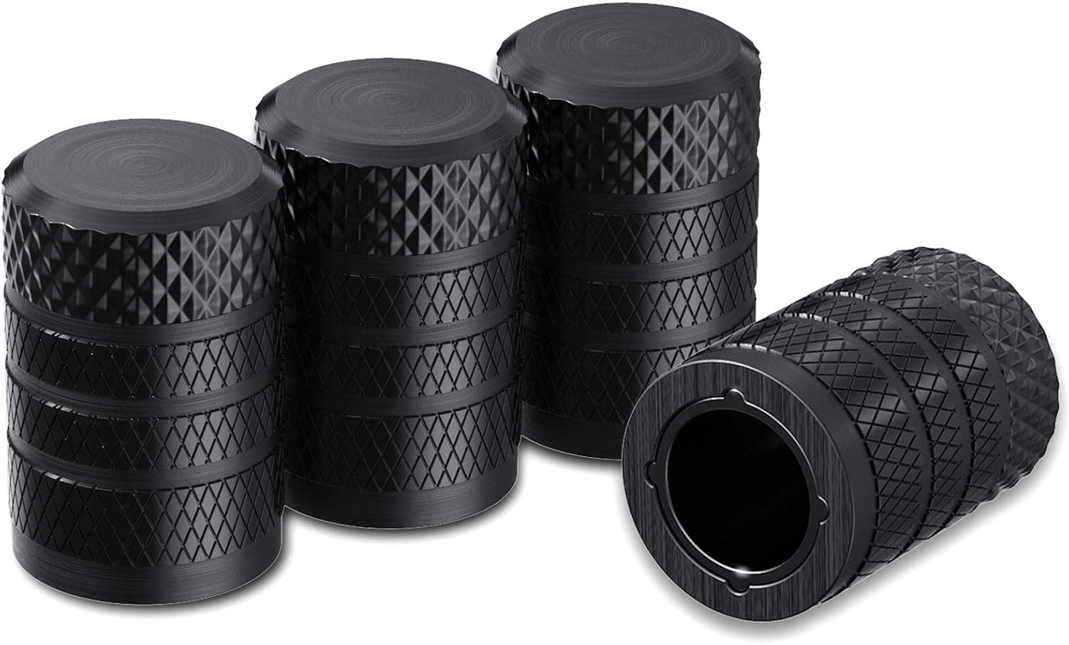 CKAuto Aluminum Valve Stem Caps, 4-pack