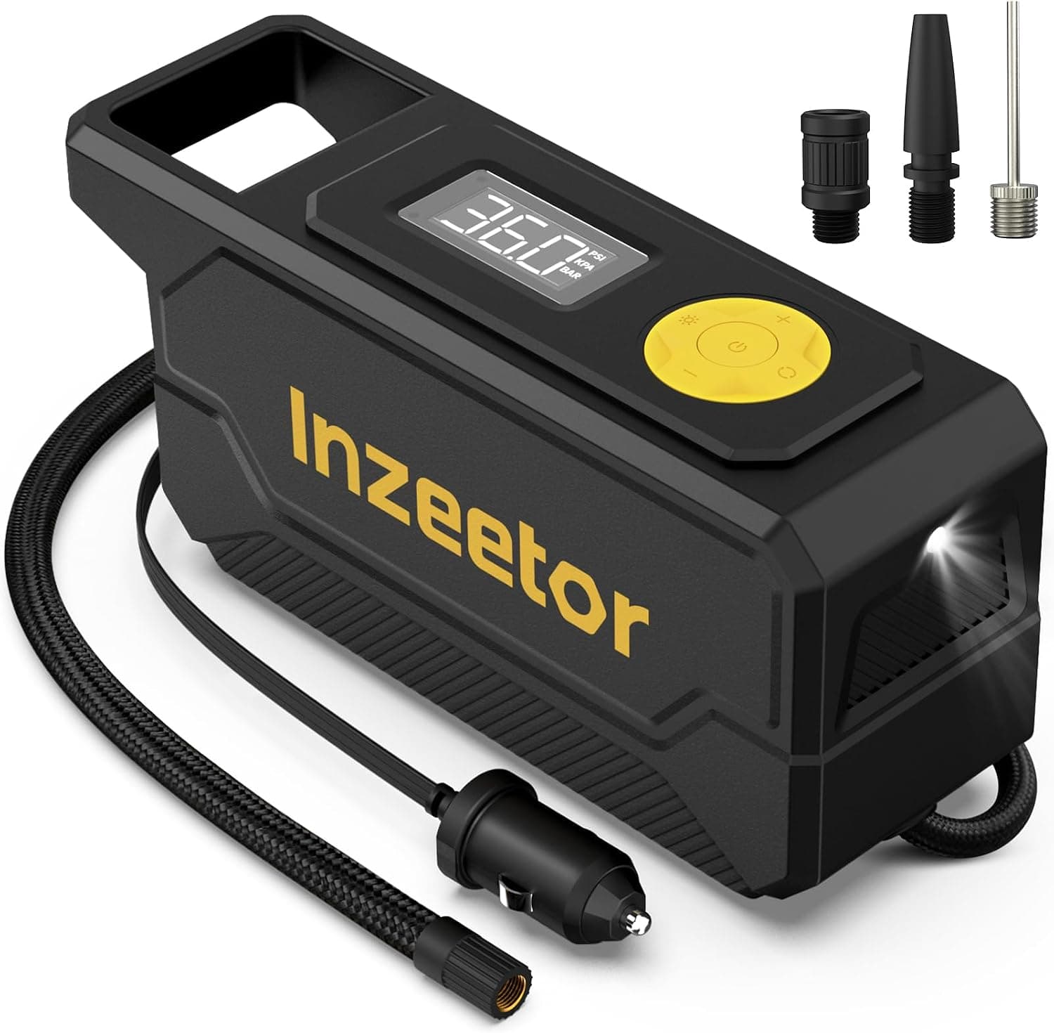 Inzeetor 12V Inflator, 150 PSI