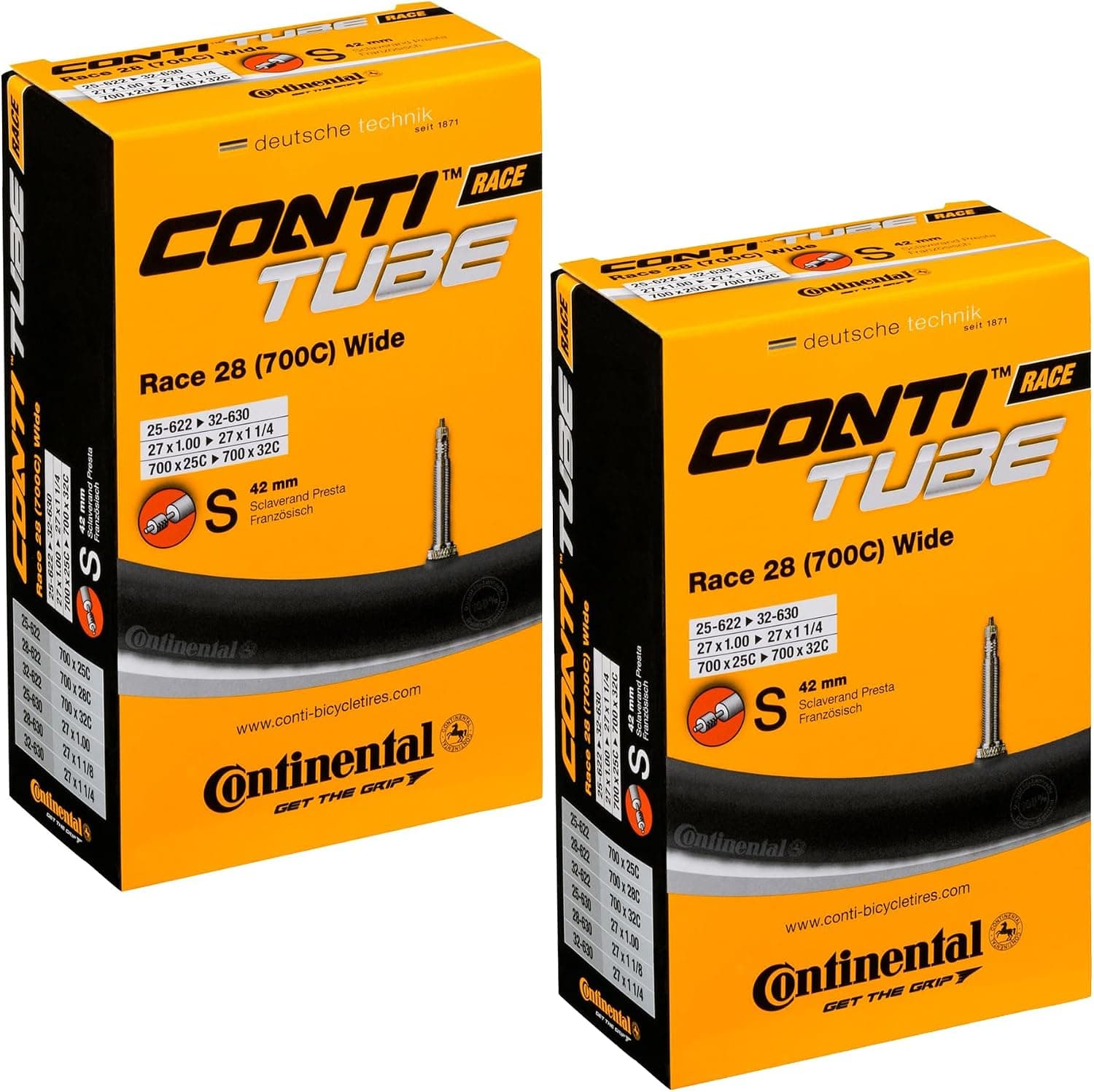 Continental Race 28 Tube, 700 x 25-32c